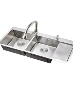 Chậu Rửa Bát 2 Hố Có Bàn Inox Sus 304 801x800